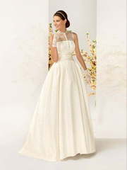 Свадебное платье Витэлия. Силуэт А-силуэт. Цвет Белый / Молочный, Айвори / Капучино. Вид 1