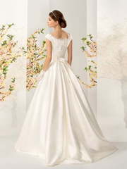 Свадебное платье Келли. Силуэт А-силуэт. Цвет Белый / Молочный. Вид 2