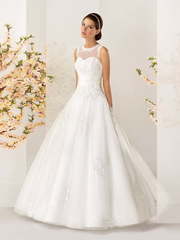 Свадебное платье Марисоль. Силуэт Пышное, А-силуэт. Цвет Белый / Молочный. Вид 1