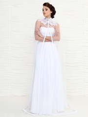 Свадебное платье Рикки. Силуэт А-силуэт, Прямое. Цвет Белый / Молочный. Вид 2