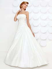 Свадебное платье Уитни. Силуэт А-силуэт. Цвет Белый / Молочный. Вид 1