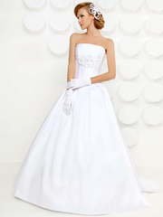 Свадебное платье Фиона. Силуэт А-силуэт. Цвет Белый / Молочный. Вид 1