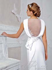 Свадебное платье Фелиция. Силуэт А-силуэт, Прямое. Цвет Белый / Молочный. Вид 2