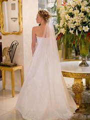 Свадебное платье Валери. Силуэт А-силуэт. Цвет Белый / Молочный. Вид 2