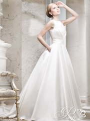 Свадебное платье Флер. Силуэт А-силуэт. Цвет Белый / Молочный. Вид 1