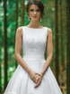 Свадебное платье Флер 3. Силуэт А-силуэт. Цвет Белый / Молочный. Вид 3