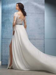 Свадебное платье Samanta. Силуэт А-силуэт, Прямое. Цвет Белый / Молочный. Вид 2