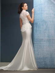 Свадебное платье Columba. Силуэт А-силуэт, Рыбка. Цвет Белый / Молочный. Вид 2