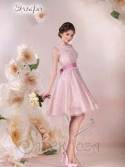 Свадебное платье Эльфа. Силуэт Пышное, А-силуэт. Цвет оттенки Розового. Вид 1