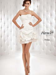 Свадебное платье Thika. Силуэт А-силуэт. Цвет Белый / Молочный. Вид 1