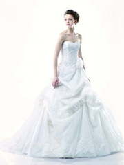 Свадебное платье Dalton. Силуэт Пышное, А-силуэт. Цвет Белый / Молочный. Вид 1