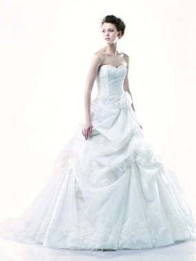 Свадебное платье Dalton. Силуэт Пышное, А-силуэт. Цвет Белый / Молочный. Вид 1