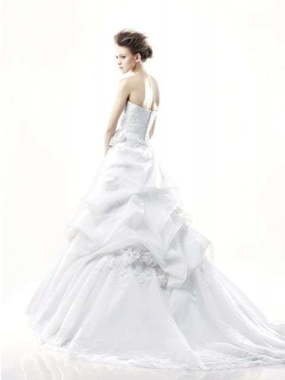 Свадебное платье Dalton. Силуэт Пышное, А-силуэт. Цвет Белый / Молочный. Вид 2