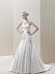 Свадебное платье Epinal. Силуэт А-силуэт. Цвет Белый / Молочный. Вид 1