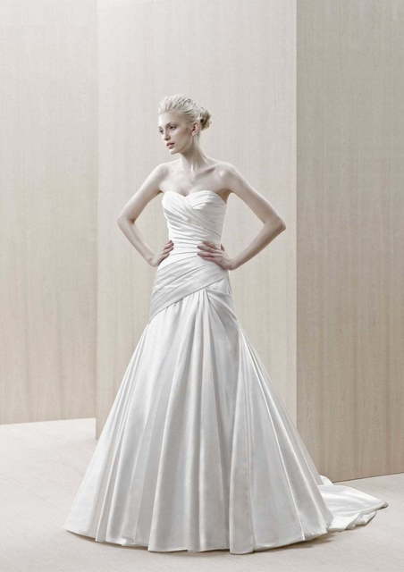 Свадебное платье Epinal. Силуэт А-силуэт. Цвет Белый / Молочный. Вид 1