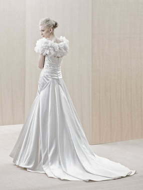 Свадебное платье Epinal. Силуэт А-силуэт. Цвет Белый / Молочный. Вид 2