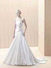 Свадебное платье Ellamar. Силуэт А-силуэт. Цвет Белый / Молочный. Вид 1