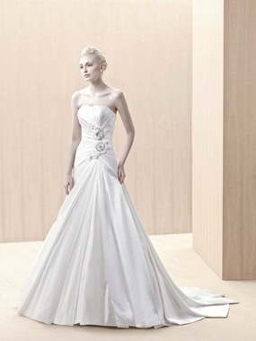 Свадебное платье Ellamar. Силуэт А-силуэт. Цвет Белый / Молочный. Вид 1