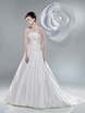 Свадебное платье 2216. Силуэт А-силуэт. Цвет Белый / Молочный. Вид 1