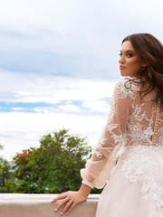 Свадебное платье Alison. Силуэт А-силуэт. Цвет оттенки Розового. Вид 2