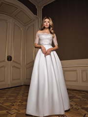 Свадебное платье Morgan. Силуэт А-силуэт. Цвет Белый / Молочный. Вид 1