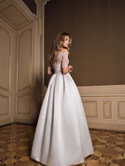 Свадебное платье Morgan. Силуэт А-силуэт. Цвет Белый / Молочный. Вид 2