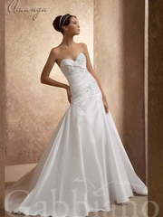 Свадебное платье Аманда. Силуэт А-силуэт. Цвет Белый / Молочный. Вид 1