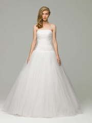 Свадебное платье Lusy. Силуэт Пышное, А-силуэт. Цвет Белый / Молочный. Вид 1