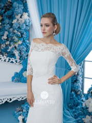 Свадебное платье Laura. Силуэт А-силуэт, Рыбка. Цвет Белый / Молочный. Вид 2