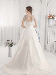 Свадебное платье Caylin. Силуэт А-силуэт. Цвет Белый / Молочный. Вид 2