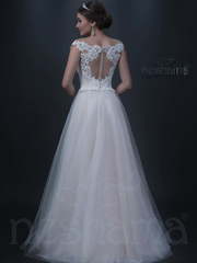 Свадебное платье 997 NS10. Силуэт А-силуэт, Прямое. Цвет Белый / Молочный. Вид 2