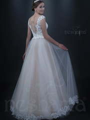 Свадебное платье 997 NS11. Силуэт А-силуэт. Цвет Белый / Молочный, Айвори / Капучино, Персик / Оранжевый. Вид 2