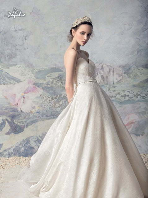 Свадебное платье Арканзас. Силуэт Пышное, А-силуэт. Цвет Белый / Молочный. Вид 2