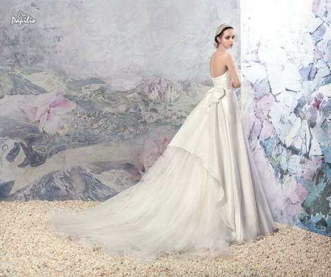 Свадебное платье Арканзас. Силуэт Пышное, А-силуэт. Цвет Белый / Молочный. Вид 3