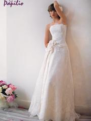 Свадебное платье Диона. Силуэт А-силуэт. Цвет Белый / Молочный. Вид 1