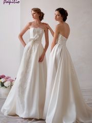 Свадебное платье Диониса. Силуэт А-силуэт. Цвет Белый / Молочный. Вид 1