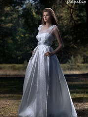 Свадебное платье Полярная Звезда. Силуэт А-силуэт. Цвет Белый / Молочный. Вид 1