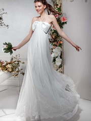 Свадебное платье Рапсодия Лета. Силуэт А-силуэт, Прямое. Цвет Белый / Молочный. Вид 1