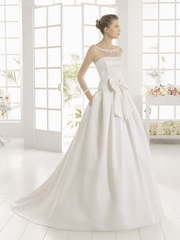 Свадебное платье Micaela. Силуэт А-силуэт. Цвет Белый / Молочный. Вид 1