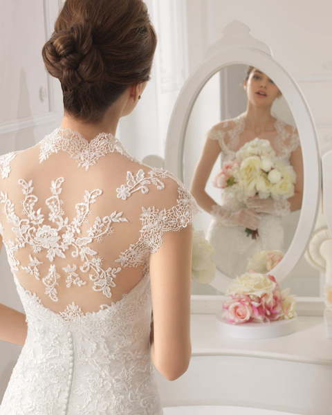 Свадебное платье Austin. Силуэт А-силуэт. Цвет Айвори / Капучино, Белый / Молочный. Вид 3