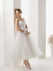 Свадебное платье Mabel. Силуэт А-силуэт. Цвет Белый / Молочный. Вид 1