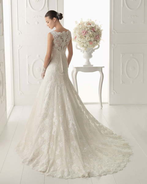 Свадебное платье Oslo. Силуэт А-силуэт. Цвет Айвори / Капучино, Белый / Молочный. Вид 2