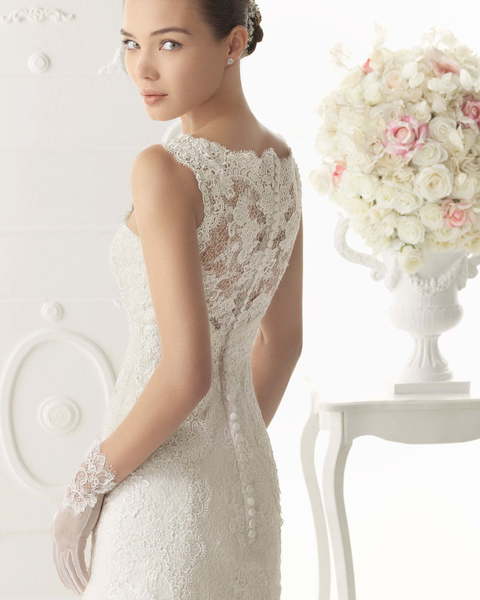 Свадебное платье Oslo. Силуэт А-силуэт. Цвет Айвори / Капучино, Белый / Молочный. Вид 3