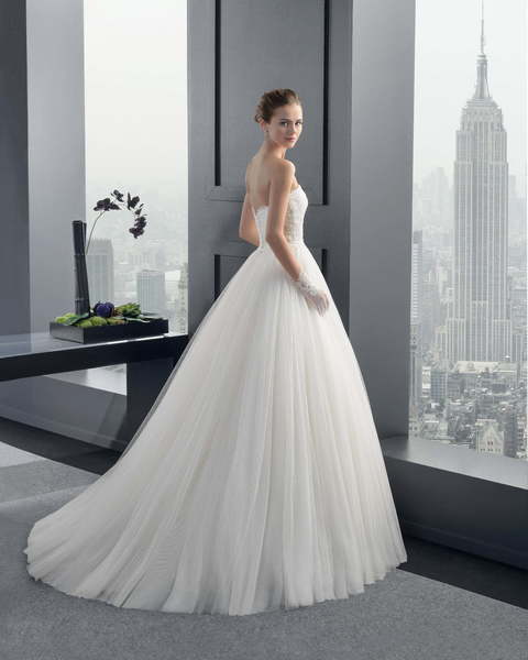 Свадебное платье Rama. Силуэт Пышное, А-силуэт. Цвет Белый / Молочный. Вид 2