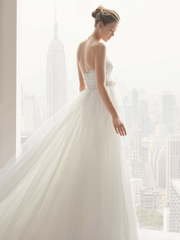 Свадебное платье Sandy. Силуэт А-силуэт, Рыбка. Цвет Белый / Молочный, Айвори / Капучино. Вид 2