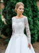 Свадебное платье 5171. Силуэт А-силуэт. Цвет Белый / Молочный. Вид 3