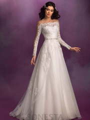 Свадебное платье Иоланта. Силуэт А-силуэт. Цвет Белый / Молочный. Вид 1