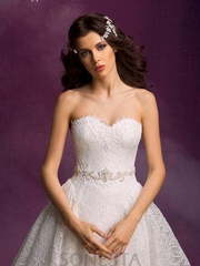 Свадебное платье Беладжио. Силуэт Пышное, А-силуэт. Цвет Белый / Молочный. Вид 1