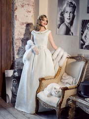 Свадебное платье Таис. Силуэт А-силуэт. Цвет Белый / Молочный. Вид 1