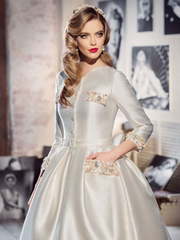 Свадебное платье Видия. Силуэт Пышное, А-силуэт. Цвет Белый / Молочный, Айвори / Капучино. Вид 2